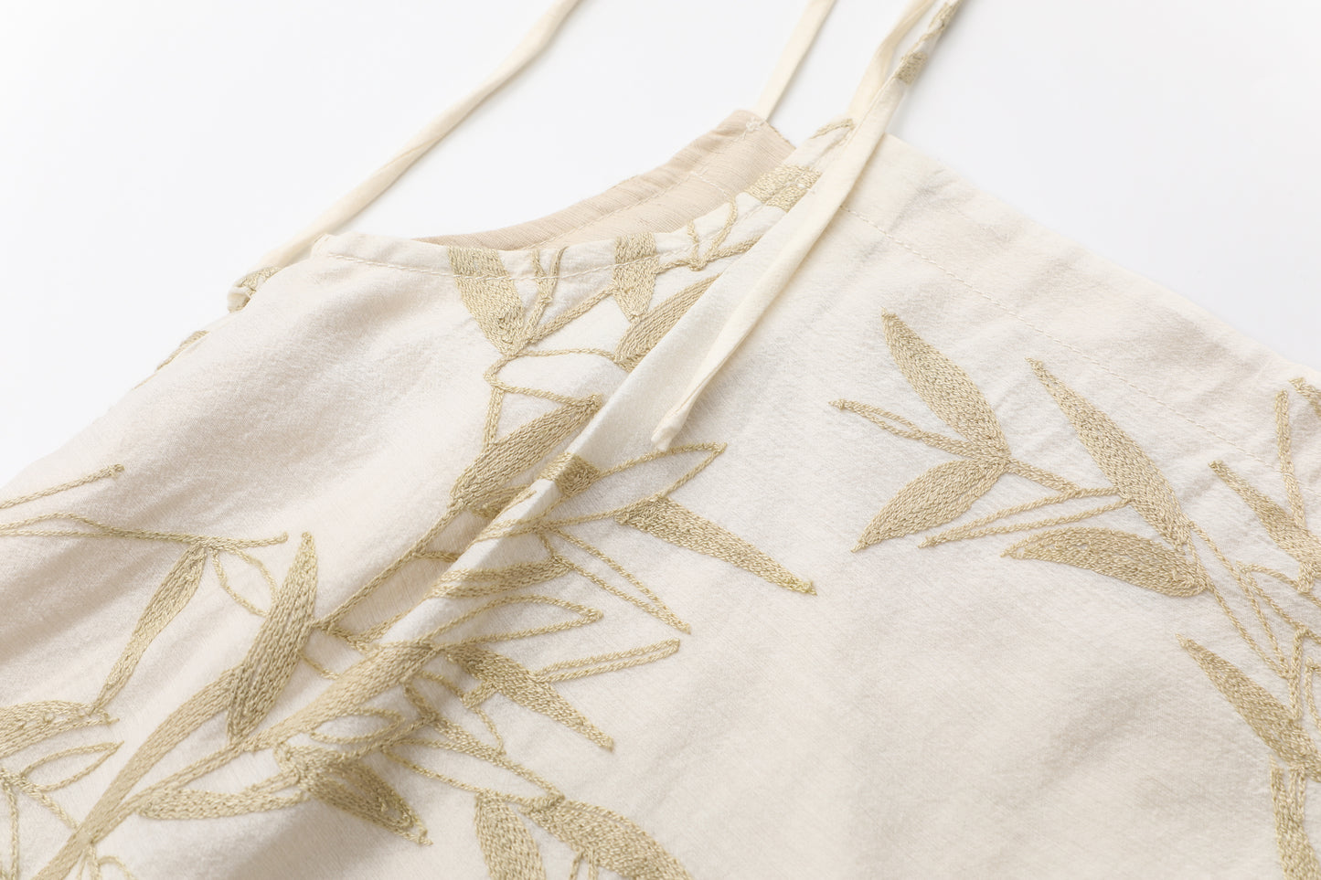 Plant Dye Bamboo Embroidery Top