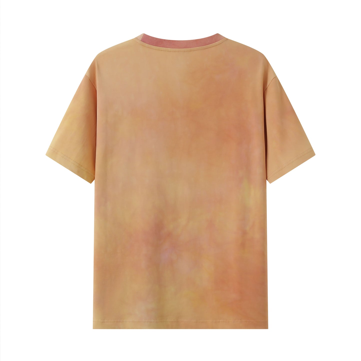 PLANT DYED GRAFFITI LOGO T-SHIRT APRICOT FOR HER