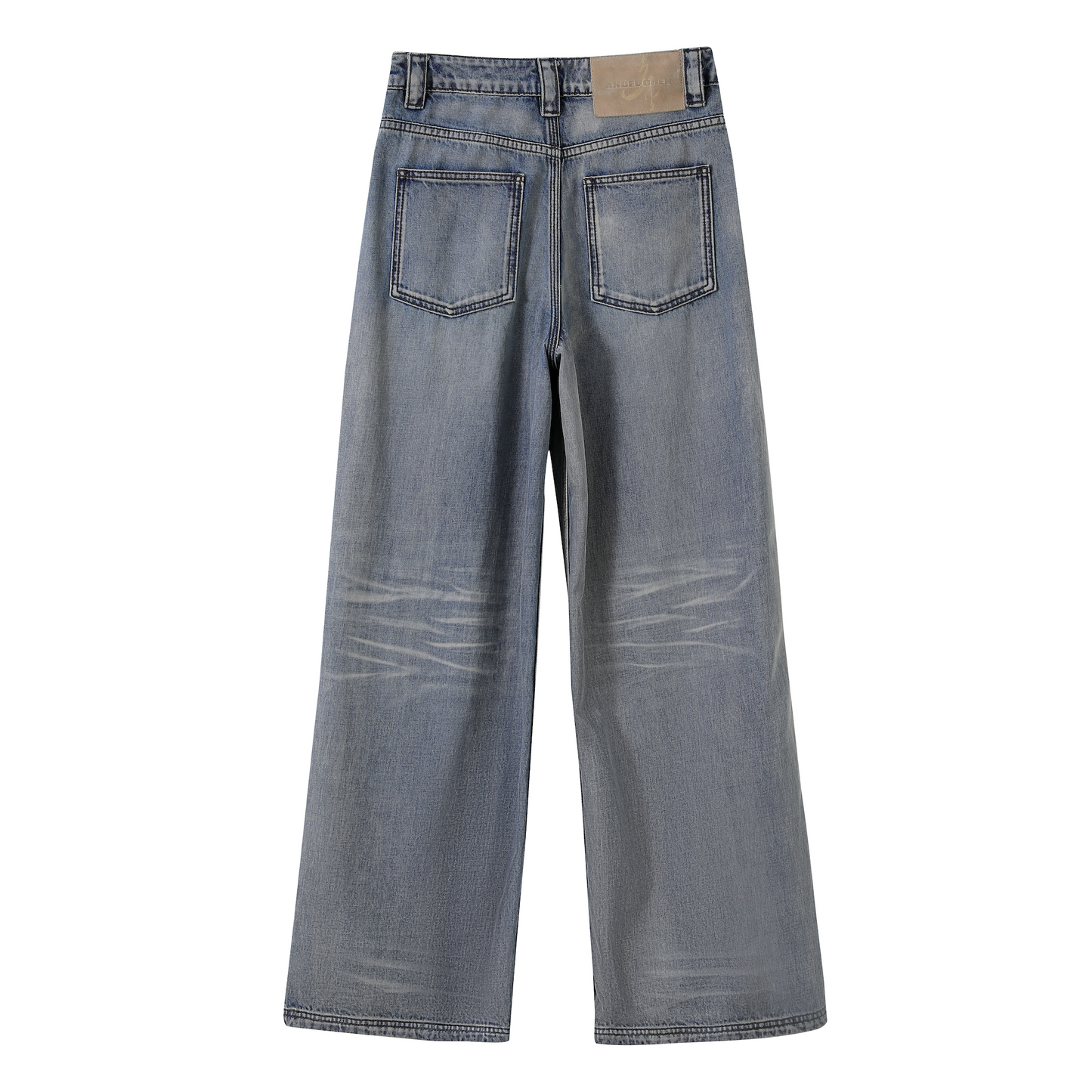 WASHED STRAIGHT LEG JEANS